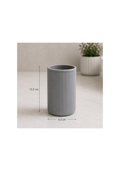 5 Li Banyo Seti Çizgili Tasarım 6,25 L Çöp Kovası + Wc Fırçası + Sıvı Sabunluk + Diş Fırçalık + Katı Sabunluk Modern Banyo Aksesuar Seti Gri 5 Li Banyo Seti Çizgili Tasarım 6,25 L Çöp Kovası + Wc Fırçası + Sıvı Sabunluk + Diş Fırçalık + Katı Sabunluk Modern Banyo Aksesuar Seti Gri