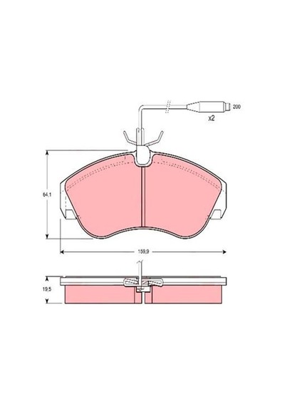 BOSCH 986424031 Fren Balatası Ön Fişli Ducato 02- / Boxer 02- / Jumper 02-