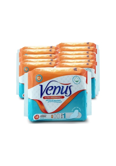 Venüs Hijyenik Ped Normal 120 Adet (12 Paket)