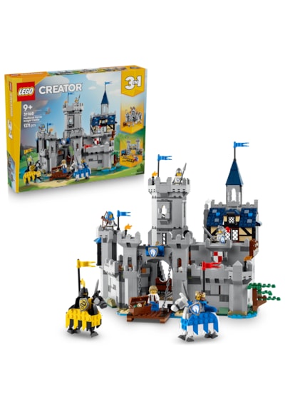 LEGO® Creator 3'ü 1 Arada Orta Çağ Atlı Şövalye Kalesi 31168 - 9 Yaş ve Üzeri Çocuklar için Yaratıcı Oyuncak Yapım Seti (1371 Pr)