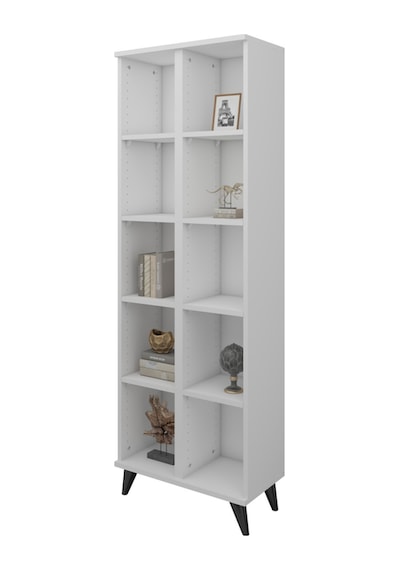 Simple Kitaplık 8 Raflı 60x30x176 Beyaz Beyaz Simple Kitaplık 8 Raflı 60x30x176 Beyaz Beyaz