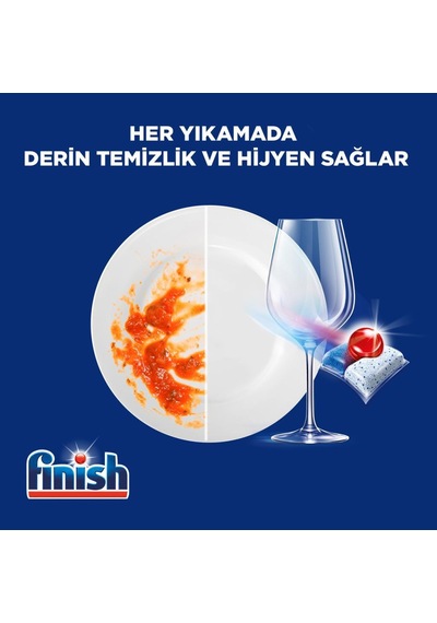 Finish Quantum 100 Tablet Bulaşık Makinesi Deterjanı (50x2) Datas