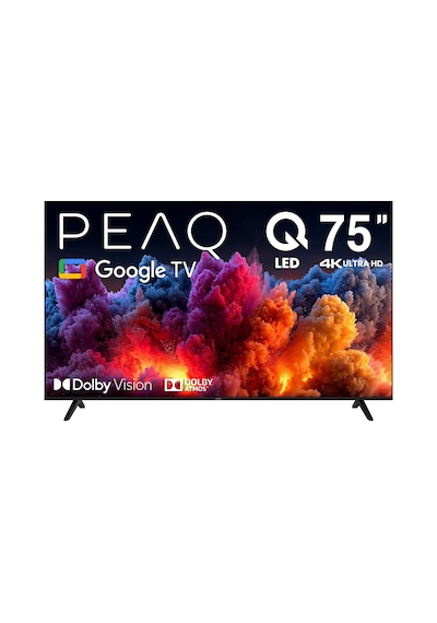 PEAQ 75Q80 75" 189 Ekran Dahili Uydu Alıcı Google 4K Ultra HD QLED TV