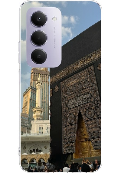 Redmi 15 4g Uyumlu Manevi Huzur Kabe Kapısı Umre Baskılı Silikon Kılıf Renkli