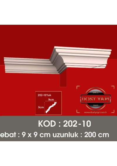 Stropiyer Kartonpiyer Düz Model 202 10 Adet = 20 Metre