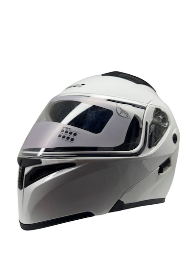 Kask Rs2 Marka Çene Açılır Güneş Vizörlü Beyaz