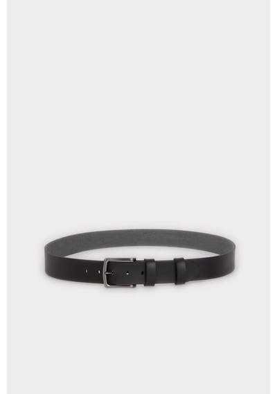 Defacto Erkek Dikdörtgen Toka Suni Deri Jean Kemeri H6864axnsbk27 Siyah-bk27
