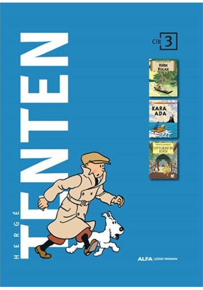 Tenten Cilt 3 - Üç Kitap Bir Arada - Kutulu - Herge - Alfa Yayıncılık