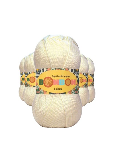 5 Adet Lüks Patik İpi Yünü 98272 - Bonbon Mudanis