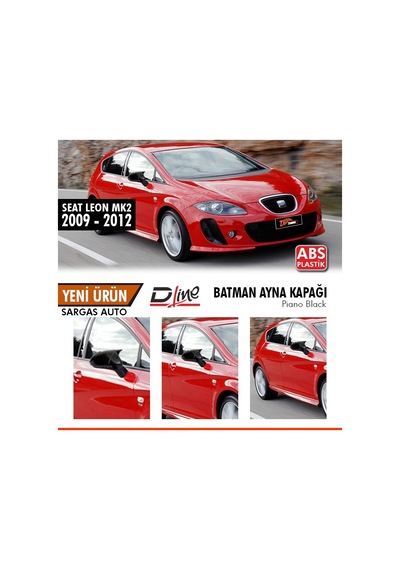 Seat Leon Mk2.5 Batman Ayna Kapağı 2009 - 2012 (piano Black)