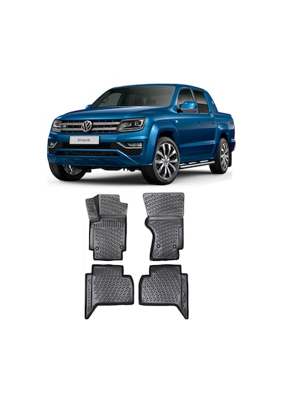 Vw Amarok 2010-2022 Btm 3d Havuzlu Paspas