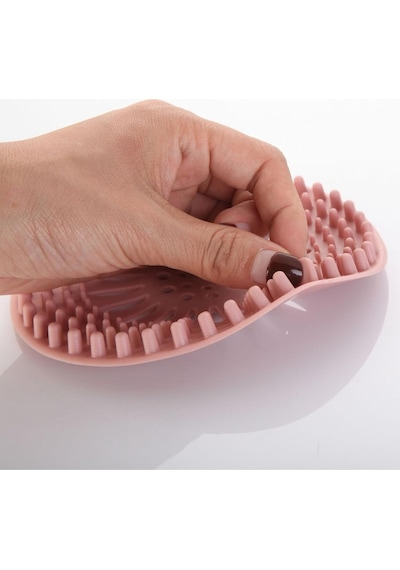 Yuvarlak Lavabo Ve Küvet Süzgeci, Lavabo Tıkacı Gider Koruyucu Pembe Renk 1 Adet M-140 Silikon Diğer