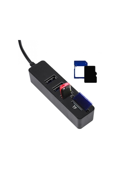 Triline Combo 3 Port Usb2.0 Hub Tf Sd Kart Okuyucu