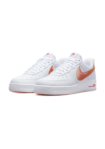 Nike Air Force 1 '07 Jumbo Swoosh Leather Hakiki Deri Erkek Spor Ayakkabı Beyaz Turuncu Nike Air Force 1 '07 Jumbo Swoosh Leather Hakiki Deri Erkek Spor Ayakkabı Beyaz Turuncu