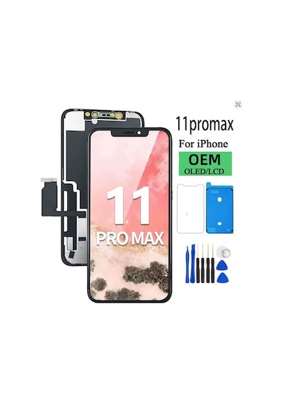 Apple iPhone Uyumlu 11 Pro Max A Kalite Ön Lcd Ekran Dokunmatik Sıvı Bandı Kırılmaz Tamir Seti Set