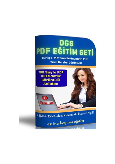 DGS Hazırlık Eğitim Seti (700 Sayfalık PDF Kitap + Görüntülü Dersler)
