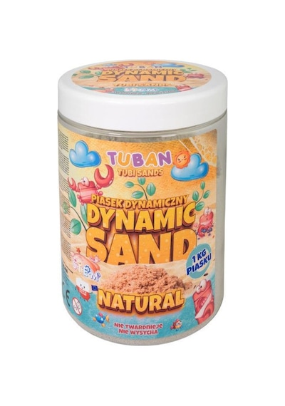Tuban Kinetik Dinamik Sihirli Kum 1 Kg Doğal Naturel Renk Avrupa Üretimi Tu3557