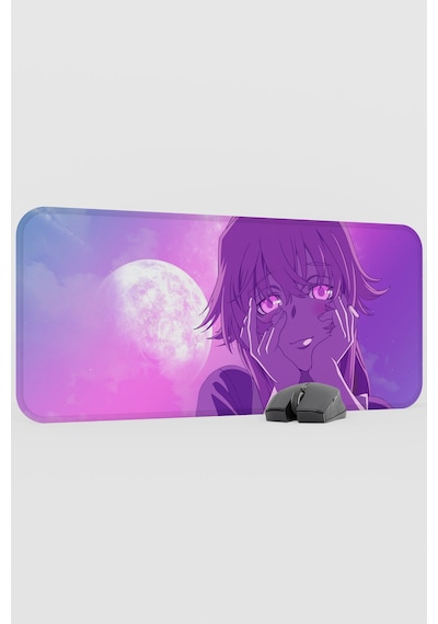 Mirai Nikki Anime V3 - 70x30 Xl Gaming Kauçuk Kaymaz Taban Mouse Pad Fare Altlığı