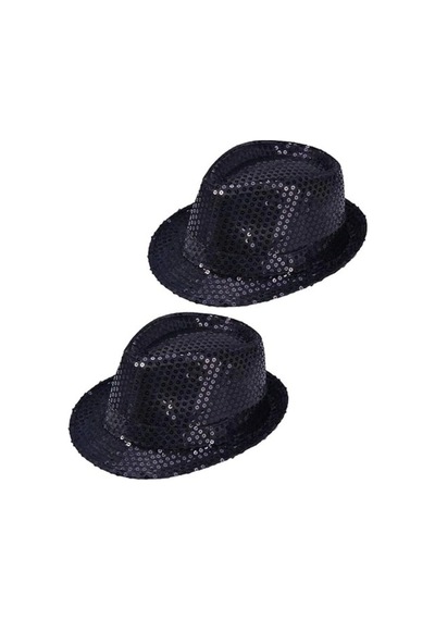 Freedom Store Çocuk Boy Siyah Payetli Şapka Gösteri Şapkası Michael Jackson Şapkası 54 No