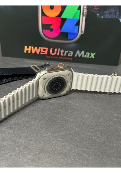 Wearfitpro Hw9 Ultra Max 49mm Amoled Ekran 2.2inç Çift Kordon Vidalı Kordon Kilitli Akıllı Saat