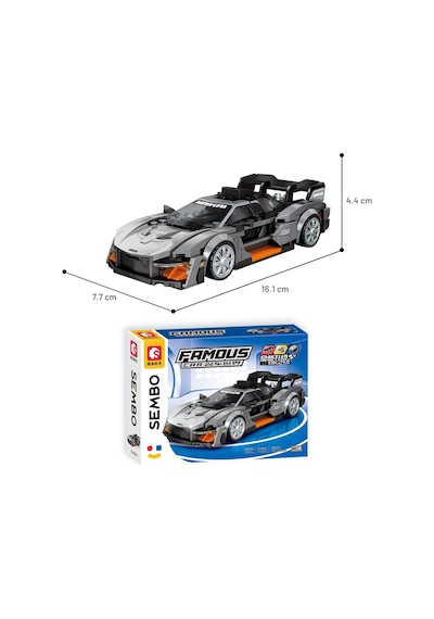 Sembo Block Mclaren Senna Gtr Yapı Bloğu Seti 308 Parça