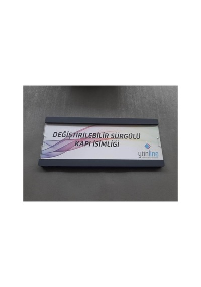 Değiştirilebilir Kendinden Yapışkanlı Sürgülü Kapı İsimliği Çok Renkli