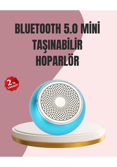 Mini Bluetooth Speaker Uzun Pil Ömrü, Şık Ve Hafif Tasarım