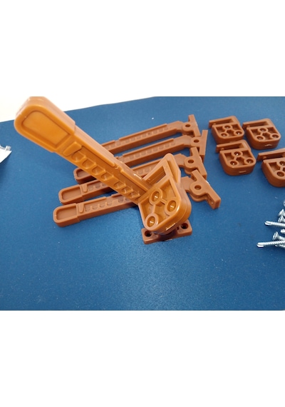 Pencere Havalandirma Mandali-Havalandirma Plastiği Renk Maun-5 Li