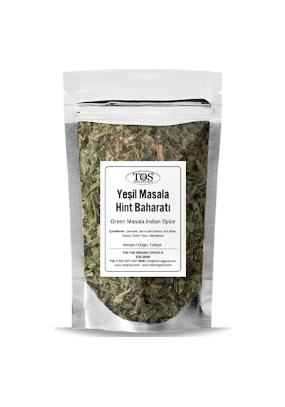 Tos The Organic Spices Yeşil Masala Hint Baharatı 250 G