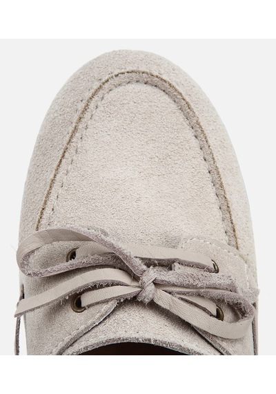 Hotiç Kadın Süet Deri Bej Comfort Günlük Loafer