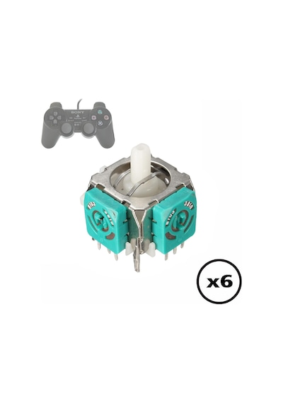 6 Adet Ps2 Analog Motor Playstation 2 Kol Tamiri 3d Joystick Ps2 Motor Yedek Parça
