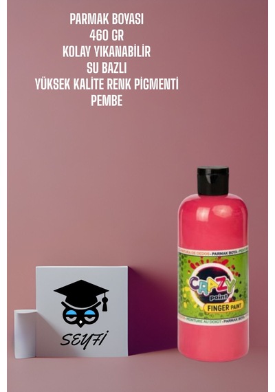 460 Gr Parmak Boyası Kolay Yıkanabilir Su Bazlı Sağlığa Zararlı Madde İçermez 3 Yaş Ve Üzeri İçin Mor