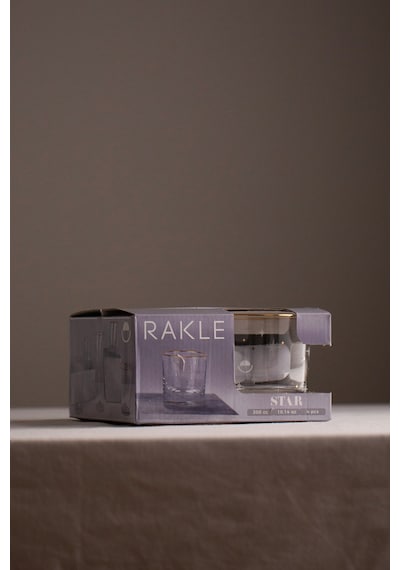 Rakle Star 4'lü Su Bardağı Seti 300 Cc Renkli