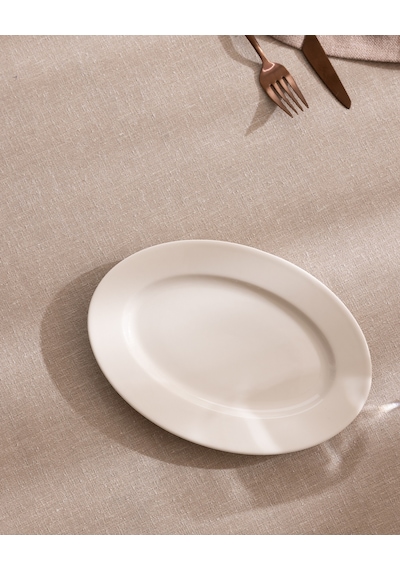 Madame Coco Nuit Kayık Tabak - Krem - 25 Cm 8684427206027 Ekru