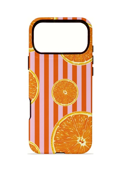 Apple iPhone Uyumlu 17 Pro Max Vorian Çift Katmanlı Magsafe Kılıf Sunset Orange Grove