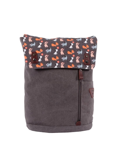 Biggdesign Dogs Vintage Laptop Sırt Çantası Gri