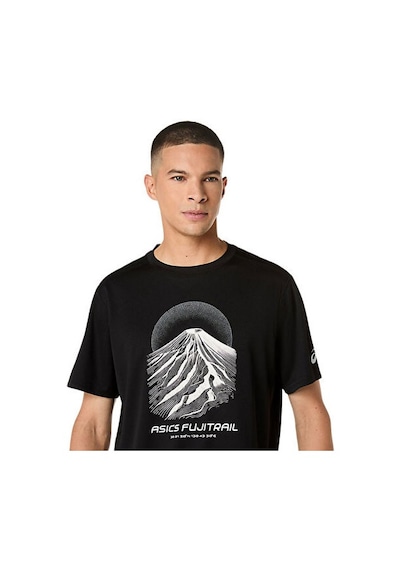 Asics Fujıtraıl Logo Ss Top Erkek Koşu Tişörtü 2011d527-001 Siyah