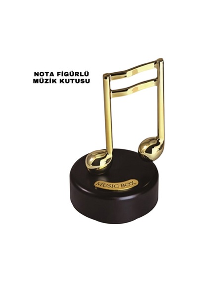 Depomıx Altın Nota Figürlü Müzik Kutusu
