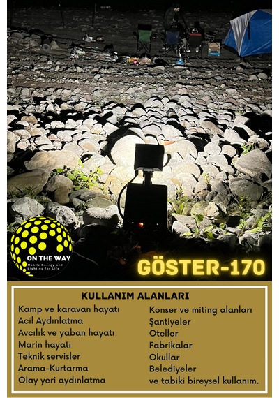 Göster 170 Taşınabilir Mobil Aydınlatma Ünitesi El Tipi Projektör