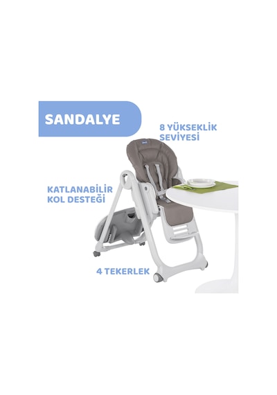 Chicco Polly Magıc Mama Sandalyesı L.brown-pr 07087162400000
