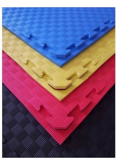 Tatami Minder 100X100 Kalınlık 26Mm Mavi 100 Adet Çok Renkli