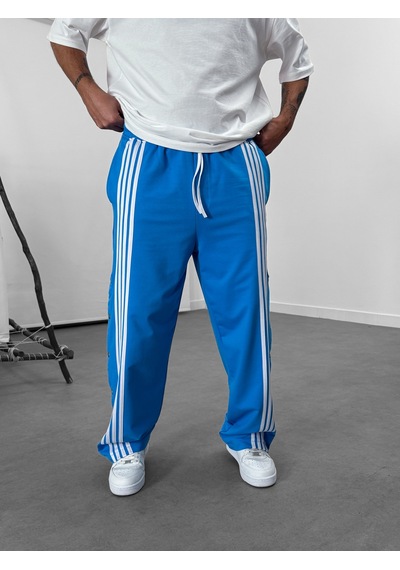 Cocopelli Şeritli Mavi Erkek Baggy Pantolon Coc1061 Mavi