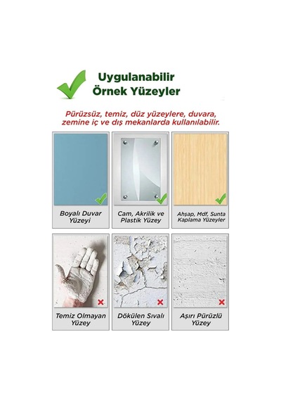 Maşallah Temalı 12'li Dekoratif Su Geçirmez Sticker Seti Standart
