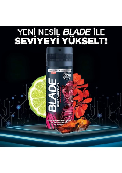 Blade Self Confidence Deodorant 6 x 150 ML