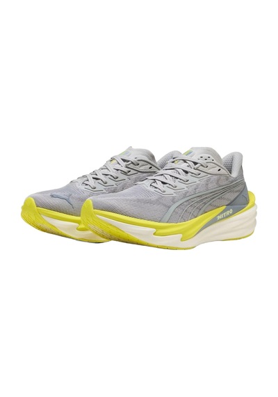 Puma Puma Deviate Nitro 4 Erkek Gri Yol Koşusu Ayakkabısı 3359 482783