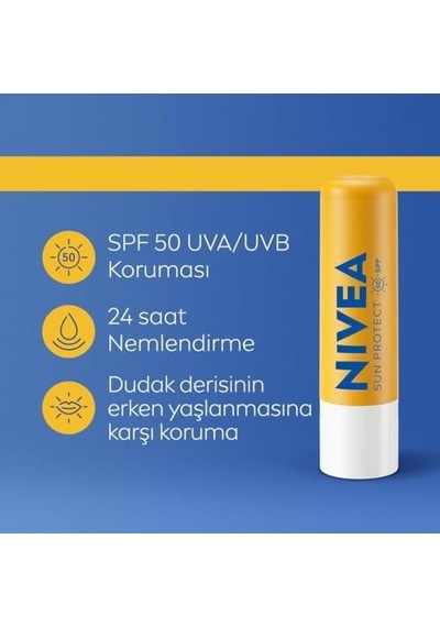 Sun Spf50+ Dudak Bakım Kremi