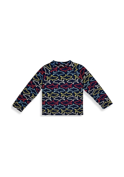 Denokids Uv Korumalı Köpekbalığı Erkek Çocuk Mayo T-shirt Renkli