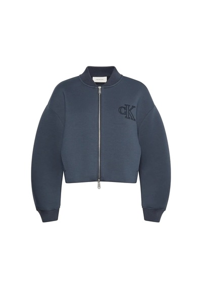 Calvin Klein Cropped Sporty Scuba, Cge Mavi Kadın Ceket