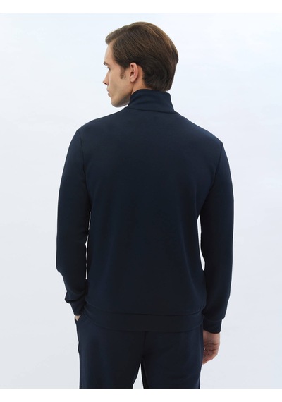 Kip Lacivert Dik Yaka Sweatshırt 631436 Lacivert