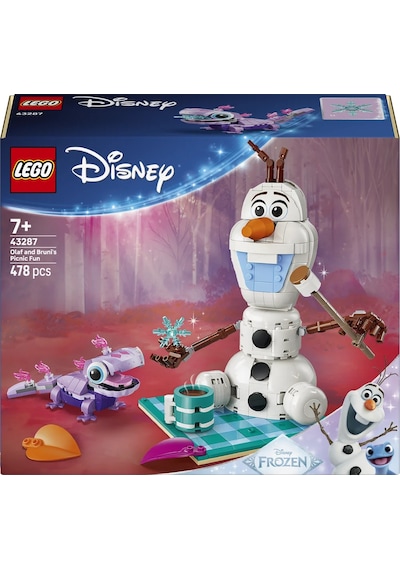 LEGO® ǀ  Disney Princess Karlar Ülkesi Olaf ve Bruni Piknik Eğlencesi 43287 – 7 Yaş ve Üzeri Çocuklar için Oyuncak Yapım Seti(478P)